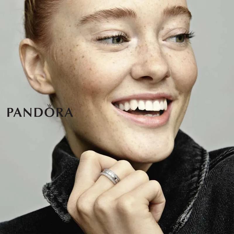 Прстен Pandora Лого & Срца