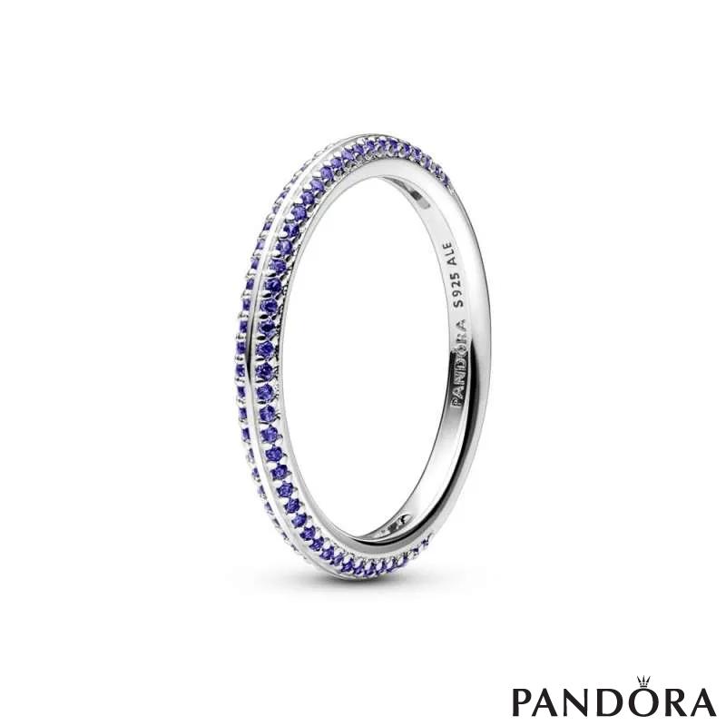 Син Pavé прстен Pandora ME