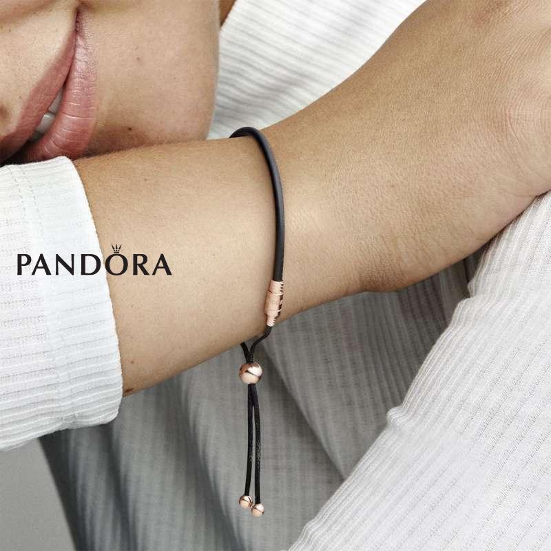 Pandora Moments Leather Slider Bracelet  PANDORA