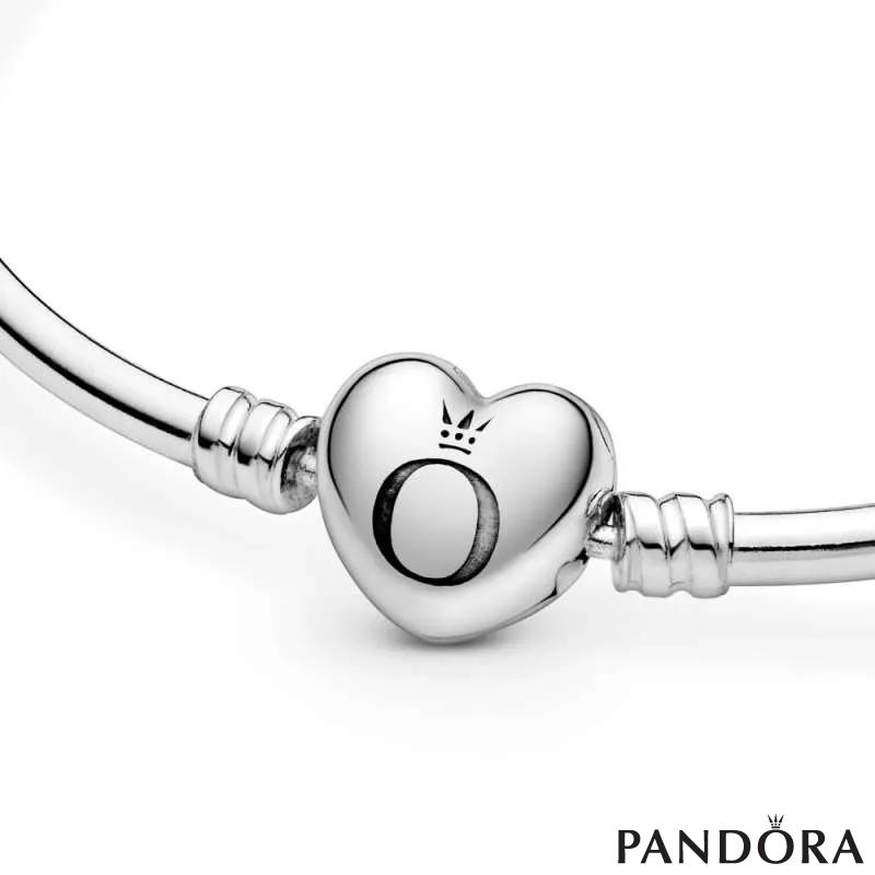 Pandora Moments Тврда Белегзија со Затворач во Форма на Срце 
