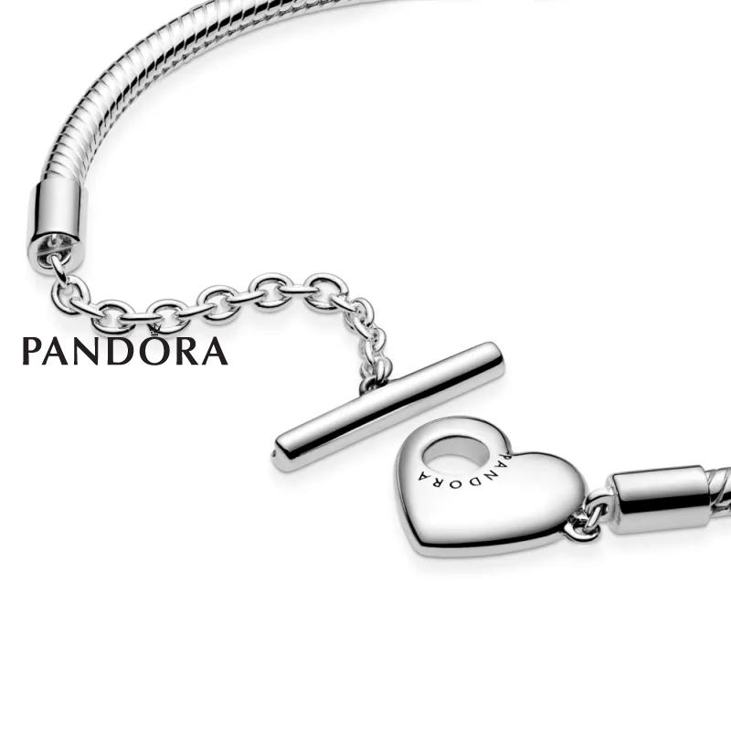 Белегзија Pandora Moments со змиска плетка и Т-плочка