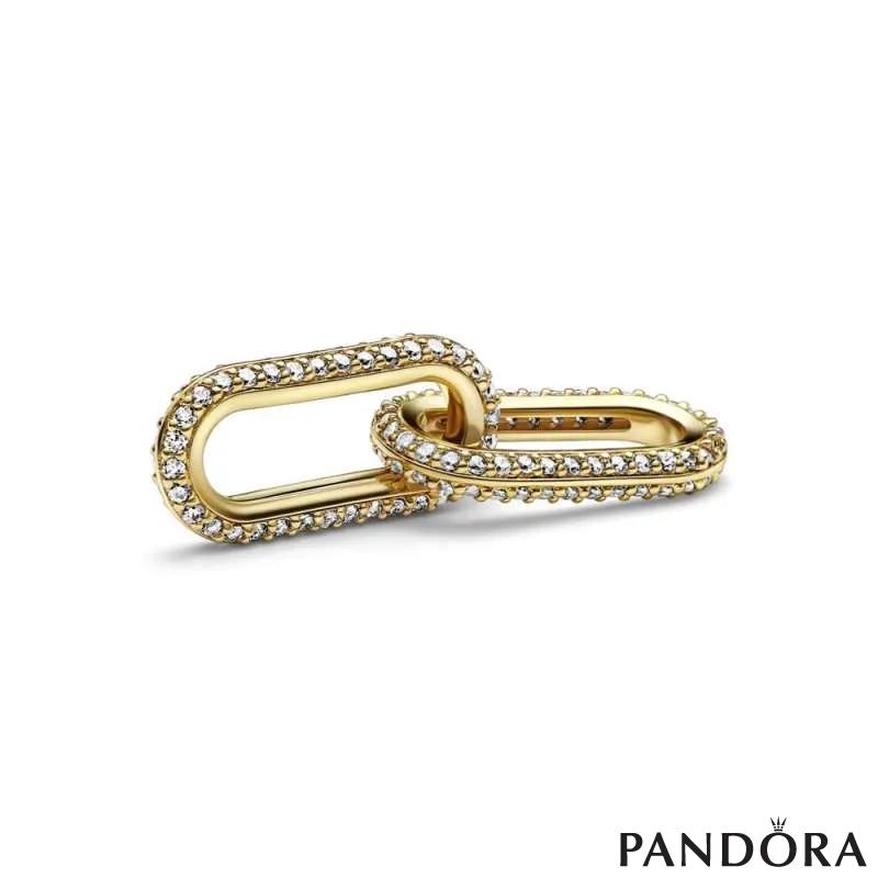 Pavé двојна карика за стилизирање Pandora ME