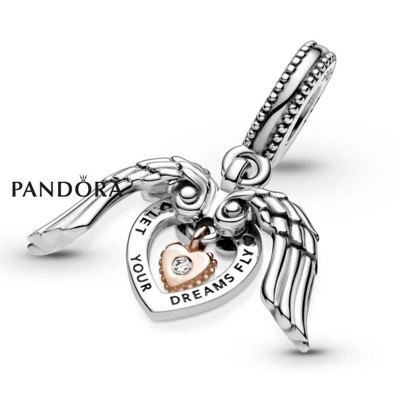 Висечки приврзок Pandora Клуб 2021 Ангелски крилја и срце