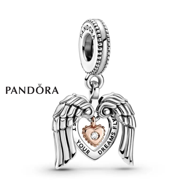 Висечки приврзок Pandora Клуб 2021 Ангелски крилја и срце
