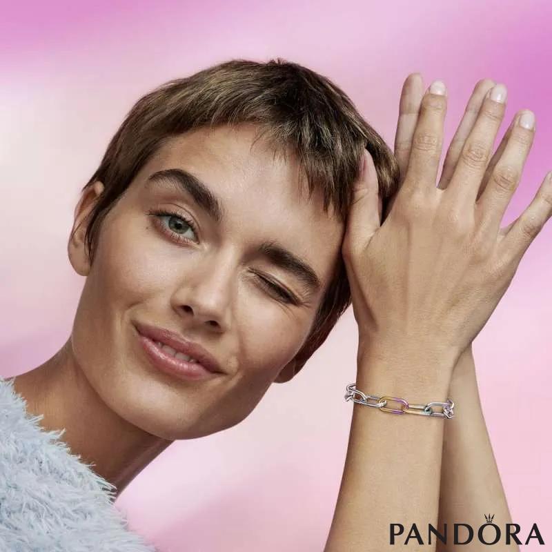 Двојна карика за стилизирање Pandora ME со ефект на боење со врзување