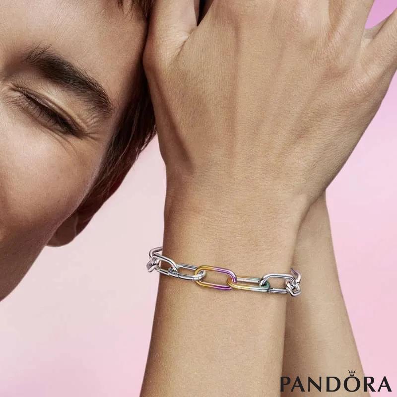 Двојна карика за стилизирање Pandora ME со ефект на боење со врзување