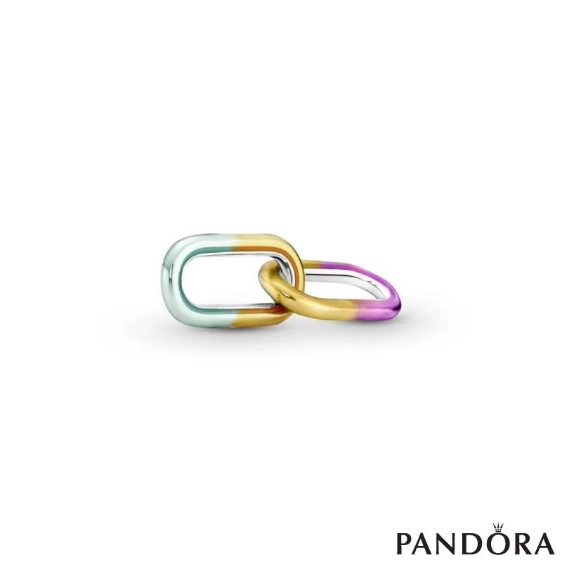 Двојна карика за стилизирање Pandora ME со ефект на боење со врзување