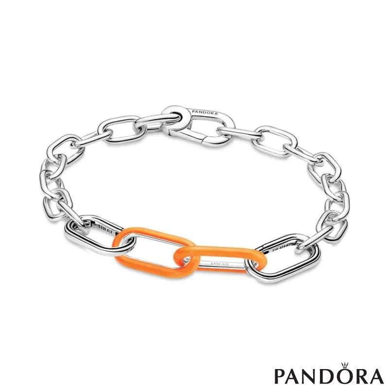Двојна светло портокалова карика за стилизирање Pandora ME