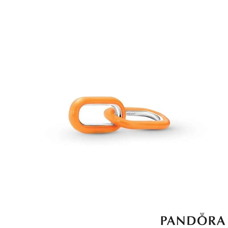 Двојна светло портокалова карика за стилизирање Pandora ME