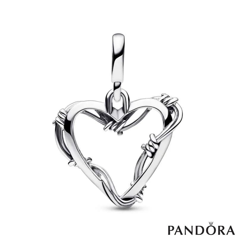 Медаљон срце од жица од колекцијата Pandora ME 