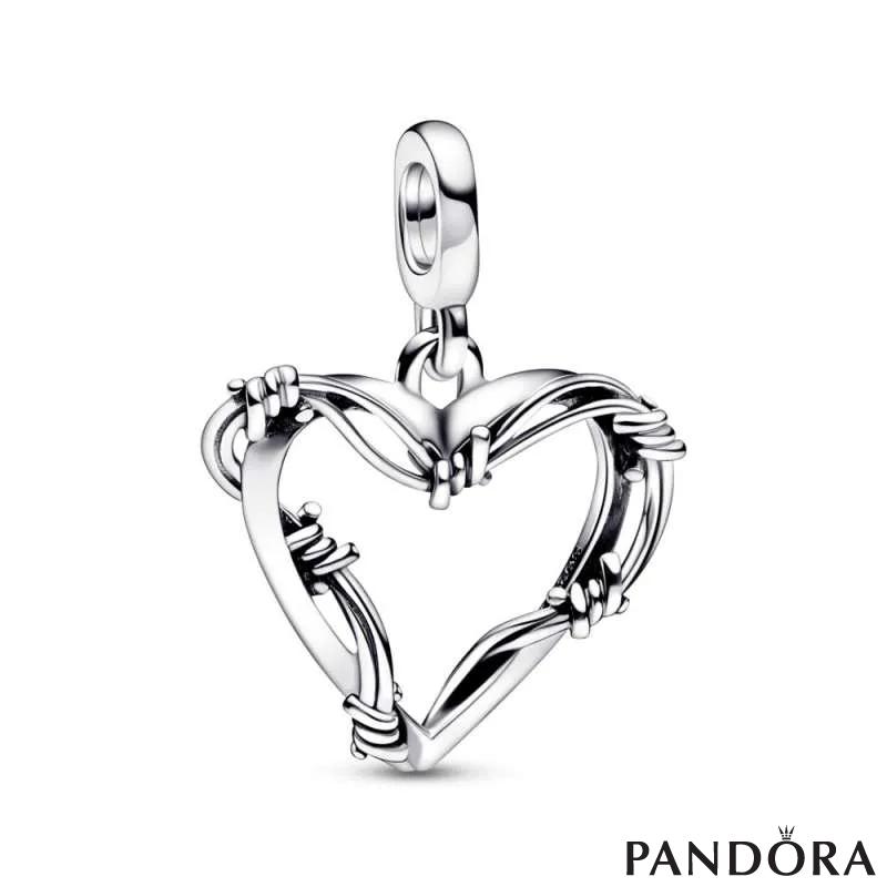 Медаљон срце од жица од колекцијата Pandora ME 