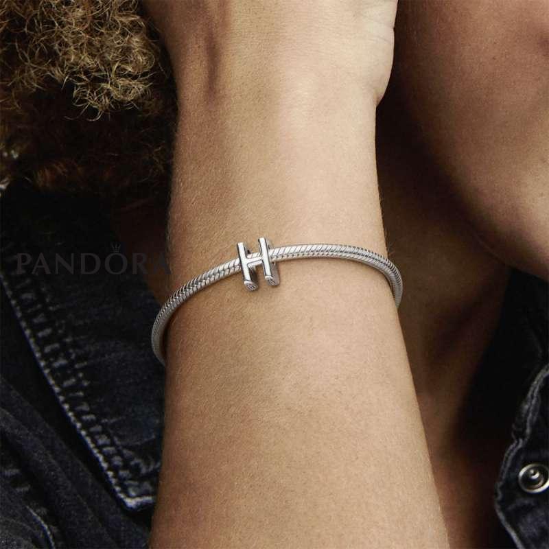 H Letter Name Alphabet Mangalsutra with Gold Plated Hand Bracelet Combo  Pack of 2