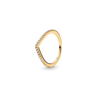 Sparkling Wishbone Ring