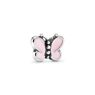Pink Butterfly Locket Element